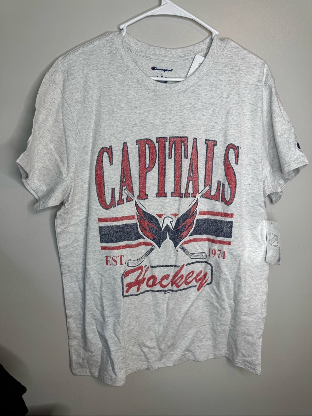 Champion Gray Crewneck Sweatshirt - Large